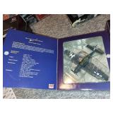 Set of 3 1:72 Scale Die-Cast Model Airplanes: P-39Q, SB2C Helldiver, World Avenger Series