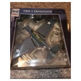 Set of 4 Die-Cast Model Aircraft - SkyMax TBD-1 Devastator & Assorted Models