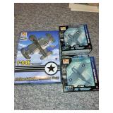 Set of 3 Easy Model 1:72 Scale Die-Cast Aircraft Models