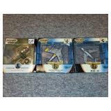 Collection of 3 Matchbox Collectibles Model Airplanes