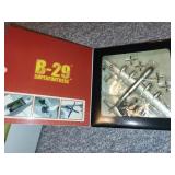 Set of 2 Model Airplanes: A6M2 Zero Type 11/21 and B-29 Superfortress
