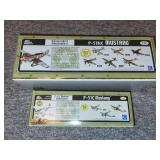 Lot of 2 P-51B/C Mustang 1:32 Scale Diecast Model Airplanes