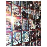 Sheets of 200+ Vintage Uncut Nascar Trading Cards