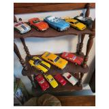 Collection of Vintage Diecast Model Cars - Display Shelves not included