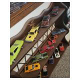 Collection of Vintage Diecast Model Cars - Display Shelves not included