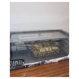Collection of 4 Die-Cast Model Tanks with Display Cases