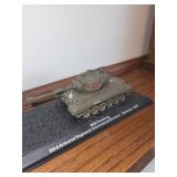 Collection of 4 Die-Cast Model Tanks with Display Cases