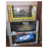 Set of 3 Dragon Armor Die-Cast Military Model Tanks