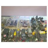 Set of 18 Collectible Military Model Vehicles and Figures