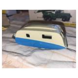 Set of 3 Vintage Dinky Toys: Missile Launcher, Diesel Wagon, Caravan