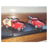 Collection of Die-Cast Model Vehicles, Including Tow Truck and Car Carrier