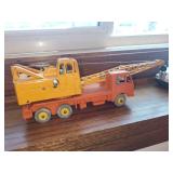 Collection of Die-Cast Model Vehicles, Including Tow Truck and Car Carrier