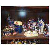 Vintage Pepsi-Cola Memorabilia Collection with Glassware and Toy Trucks