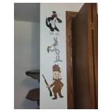 Looney Tunes Collectible Glassware and Wall Art Set
