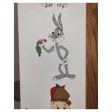 Looney Tunes Collectible Glassware and Wall Art Set