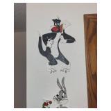 Looney Tunes Collectible Glassware and Wall Art Set