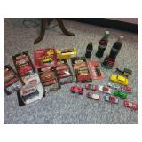 Collection of Coca-Cola Themed Matchbox Cars and Memorabilia