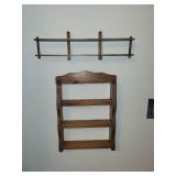 Collection of 4 Decorative Wooden Wall Shelves