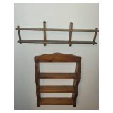 Collection of 4 Decorative Wooden Wall Shelves