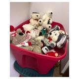 Collection of Assorted Holiday Plush Toys