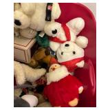 Collection of Assorted Holiday Plush Toys
