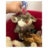 Collection of Assorted Holiday Plush Toys