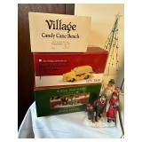 Assorted Vintage Christmas Village Accessories and Figurines