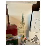 Assorted Vintage Christmas Village Accessories and Figurines