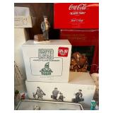 Assorted Vintage Christmas Village Accessories and Figurines