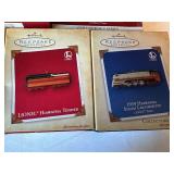 Collection of 5 Hallmark Lionel Train Keepsake Ornaments