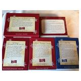 Collection of 5 Hallmark Lionel Train Keepsake Ornaments