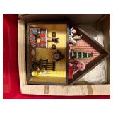 Collection of Christmas Themed Decorations and Collectibles