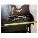 Vintage Miniature Train Set with 5 Metal Train Cars