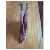 Vintage Brass and Leather Fireplace Bellows with Nautical Ship Design