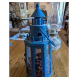 Set of 3 Decorative Items: Table Lamp, Oil Lamp, and Nautical Lantern