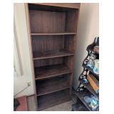 Tall Wooden Bookshelf with 5 Shelves