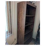Tall Wooden Bookshelf with 5 Shelves