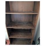 Tall Wooden Bookshelf with 5 Shelves