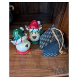 Assorted Christmas Decor with Nutcracker, Trees, and Nativity Set
