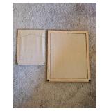 Set of 2 Framed Artwork Pieces with Landscape and Castle Themes