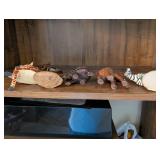 Set of 5 Handcrafted Wooden Animal Figurines
