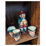 Set of 4 Royal Doulton Character Jugs - Including 