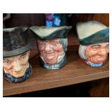 Set of 4 Royal Doulton Character Jugs - Including 