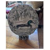 Vintage Mallard Duck Stone Garden Ornament