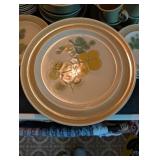 Mid-Century Modern Dinnerware Set with Floral Designs