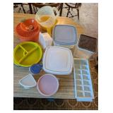 Collection of Tupperware Storage Containers and Bowls