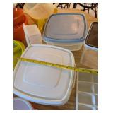 Collection of Tupperware Storage Containers and Bowls