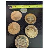Set of 5 Commemorative World War II Coins