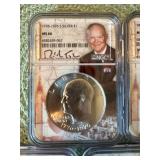 Set of 5 NGC Graded MS 66 Silver Eisenhower Dollars (1971-1976)