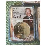 Set of 5 NGC Graded MS 66 Silver Eisenhower Dollars (1971-1976)